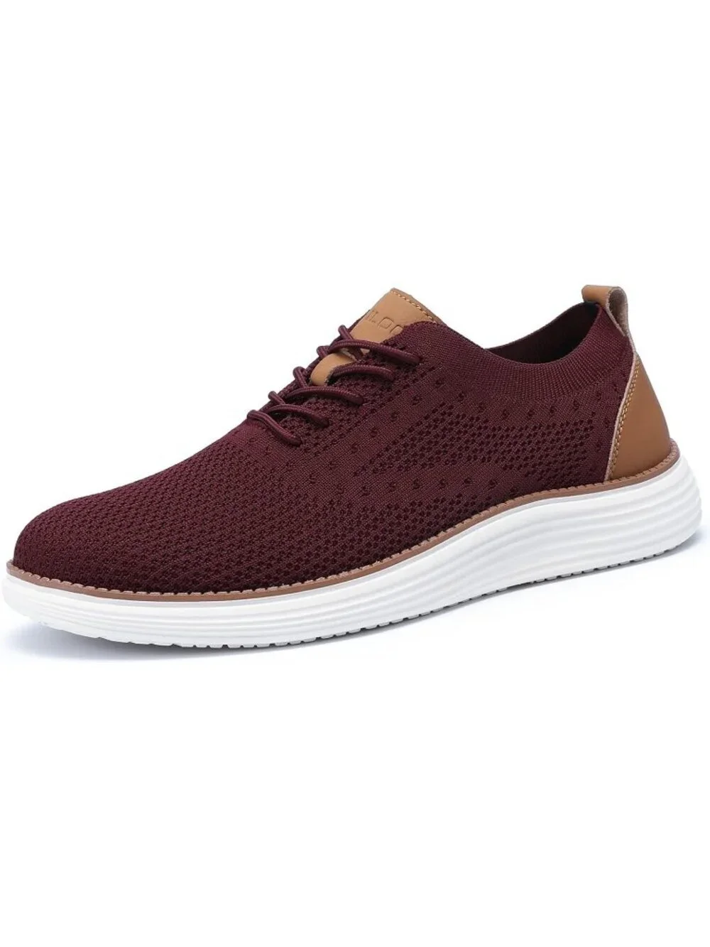 VILOCY Men's Red Ethylene Vinyl Acetate Casual Breathable Comfortable Sneakers